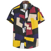 Stylish Geometric Print Shirt for Every Occasion in Men's Fashion - Himpall